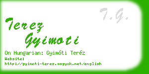 terez gyimoti business card