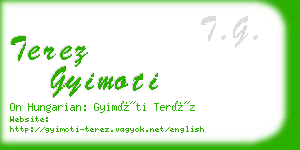 terez gyimoti business card